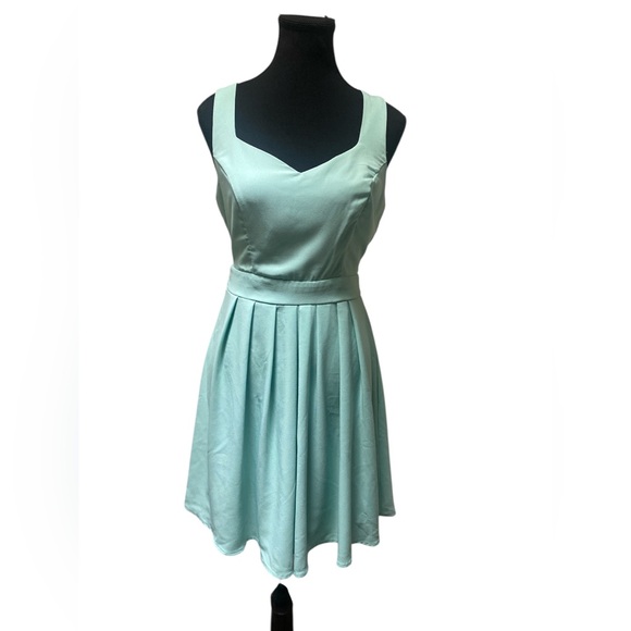 Charlotte Russe Teal Midi Dress GUC M - Picture 2 of 5